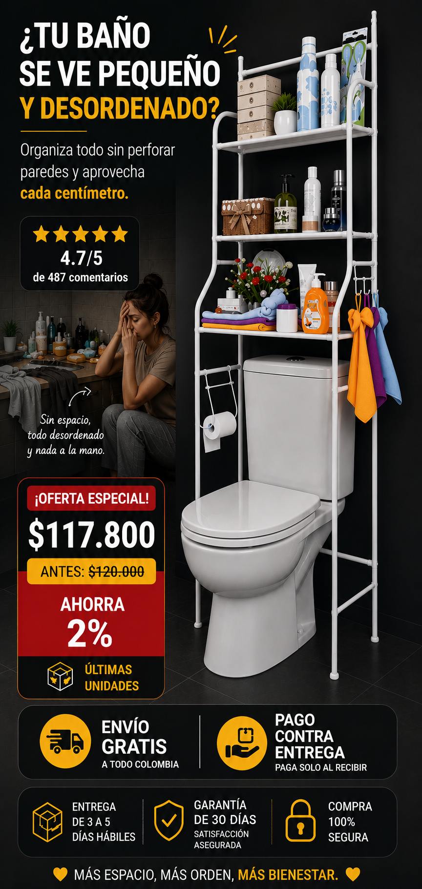 Estante Inteligente para Baño - CleanRack