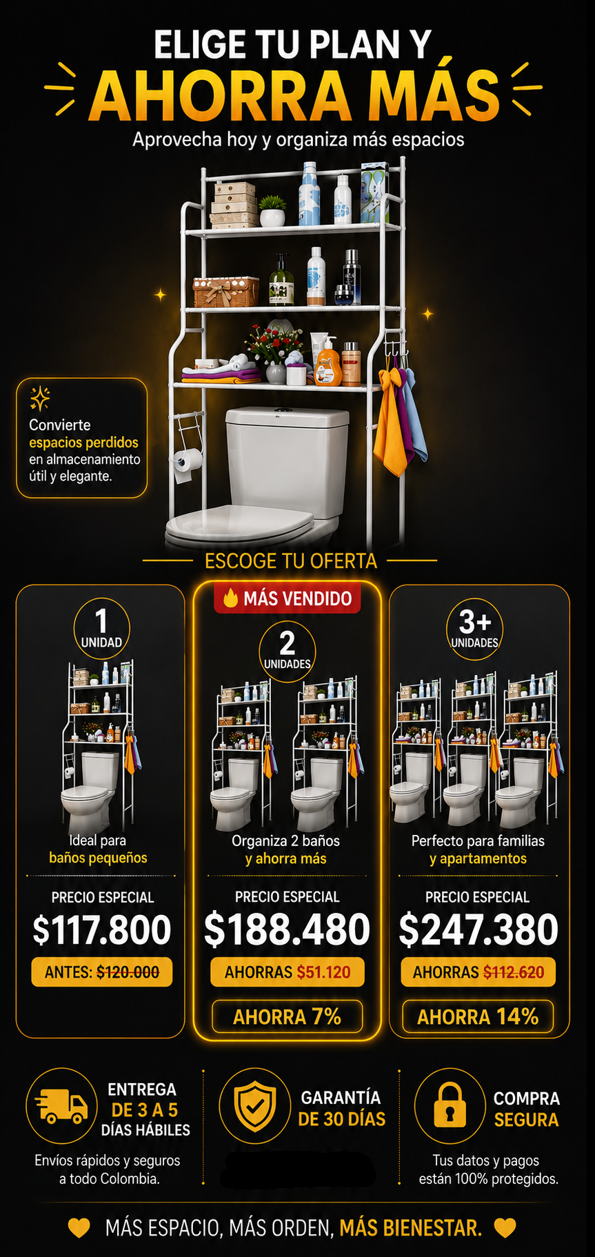 Estante Inteligente para Baño - CleanRack