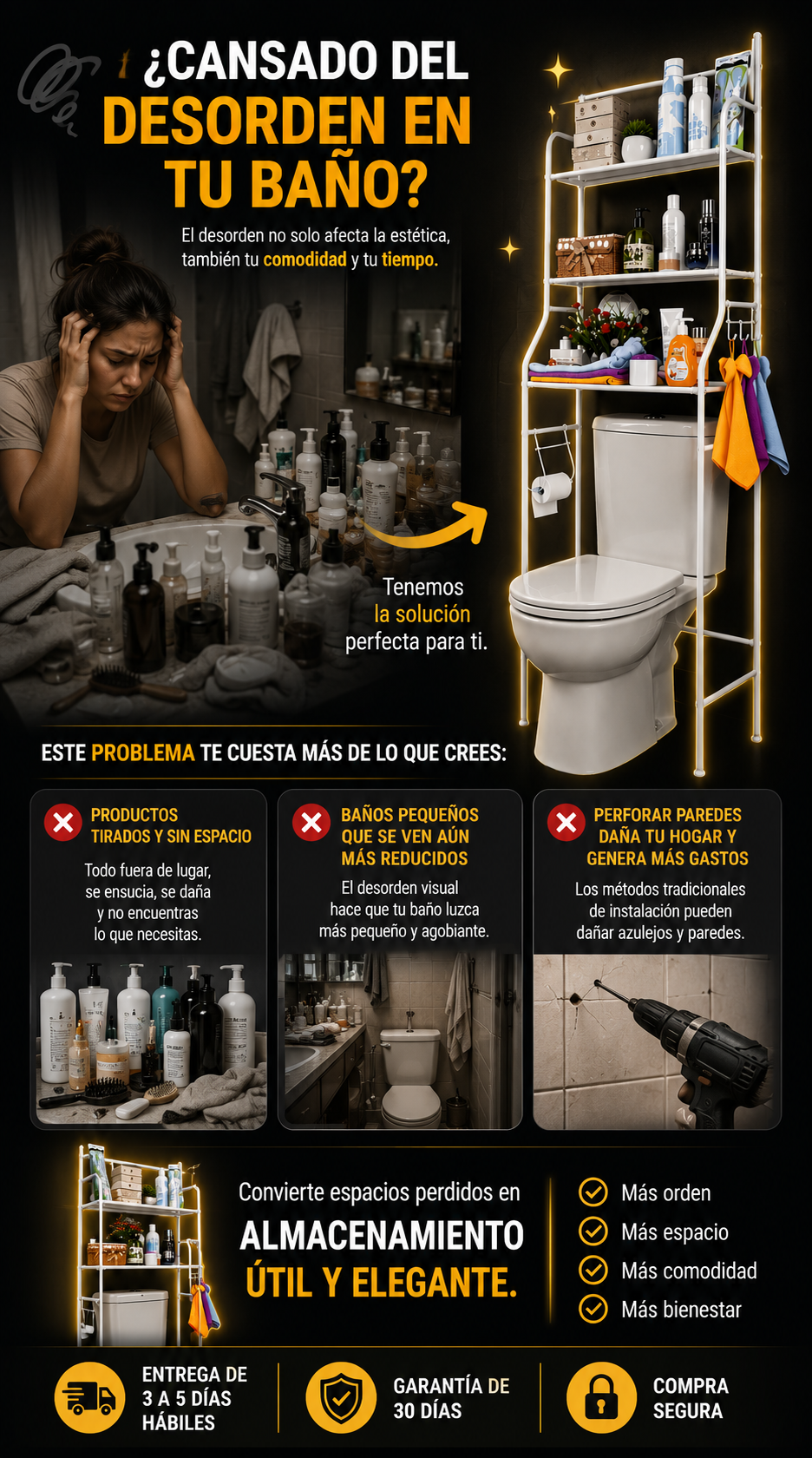 Estante Inteligente para Baño - CleanRack