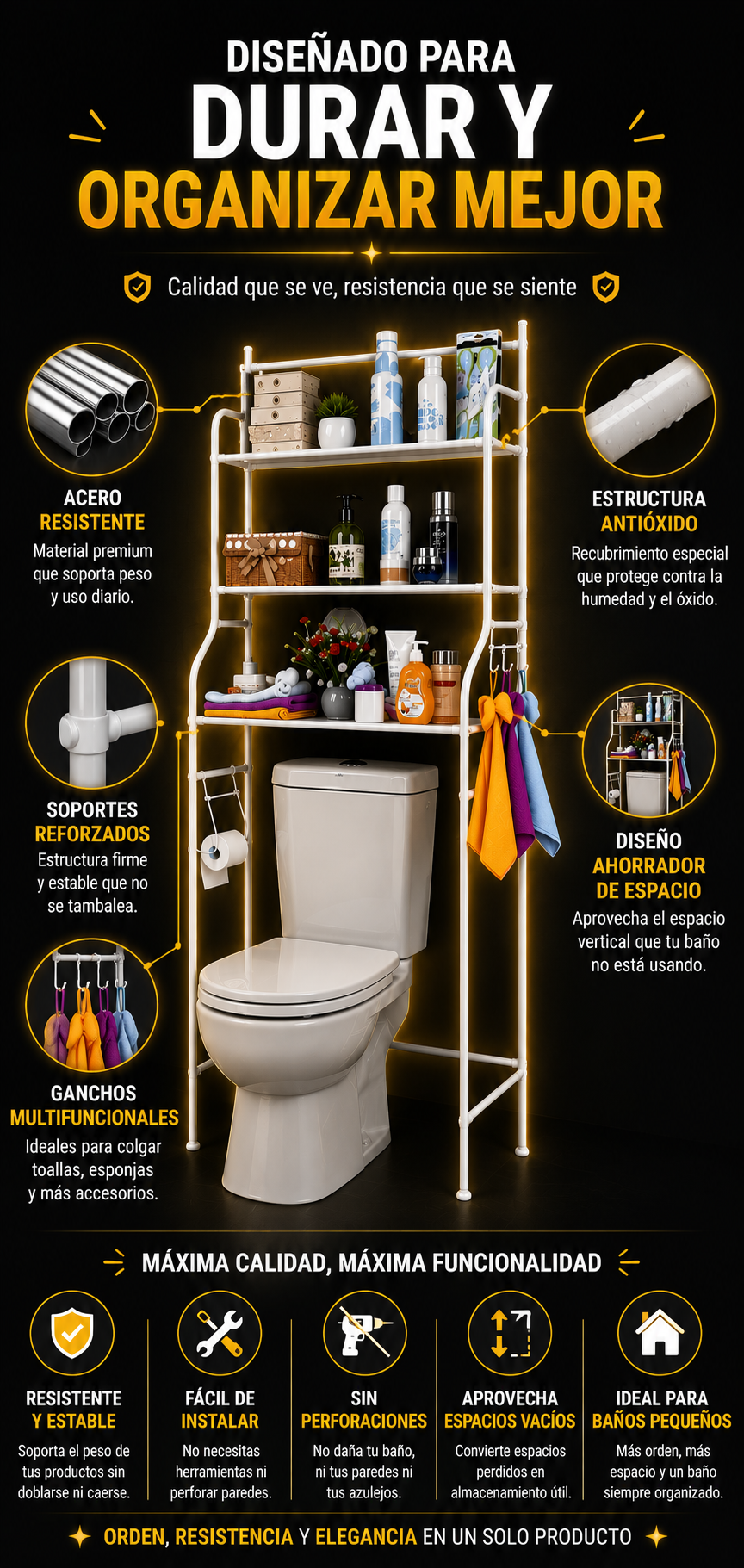 Estante Inteligente para Baño - CleanRack