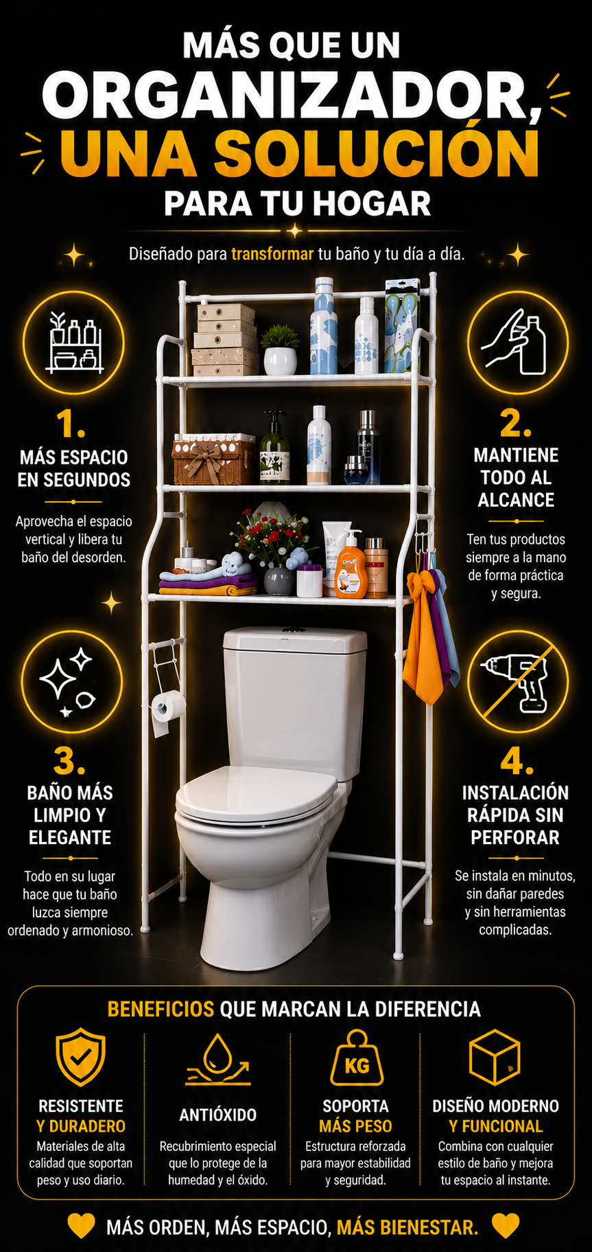 Estante Inteligente para Baño - CleanRack